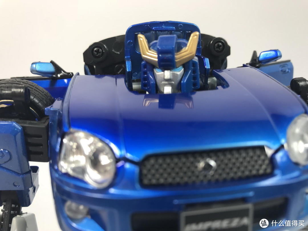 #本站首晒#TAKARA TOMY 变形金刚 BT19 蓝霹雳 SUBARU IMPREZA WRX