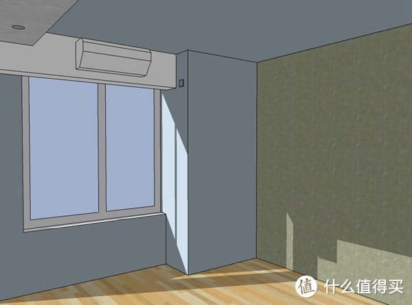 一言不合建个模：简单介绍一下壁挂式空调的背出式安装
