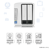 铁威马 F2-220 NAS外观展示(造型|材质|指示灯|按键|支架)