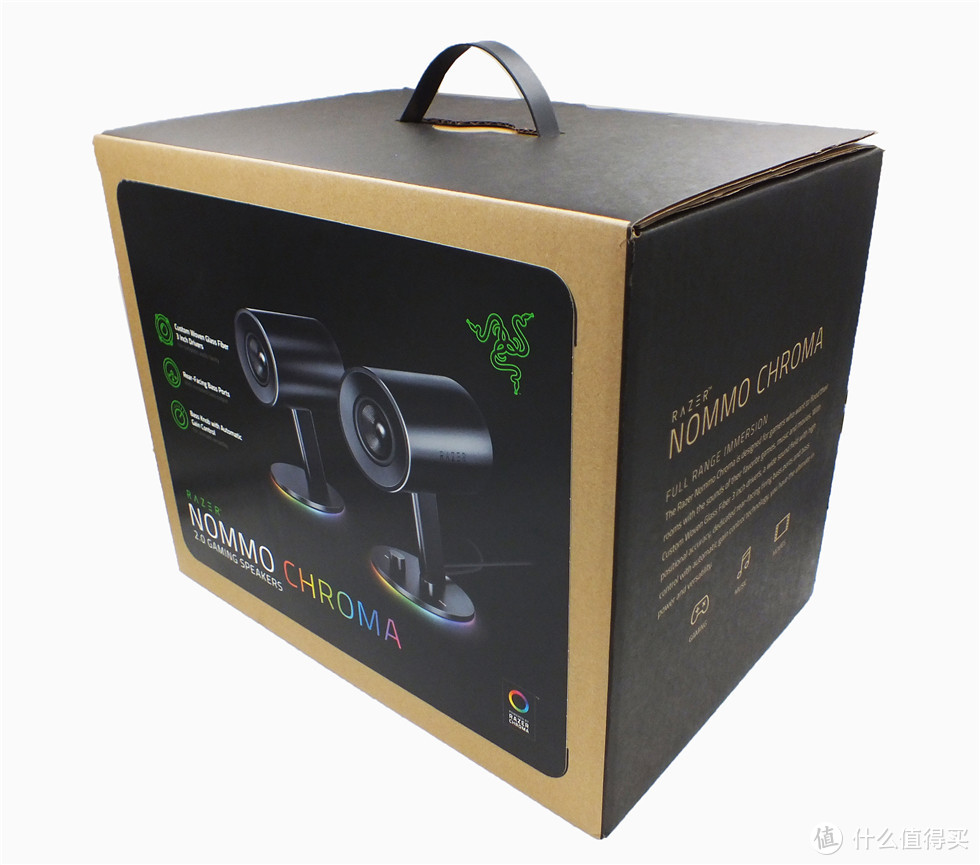 #本站首晒#雷蛇之锤—Razer 雷蛇 Nommo 天狼星幻彩版音箱 开箱