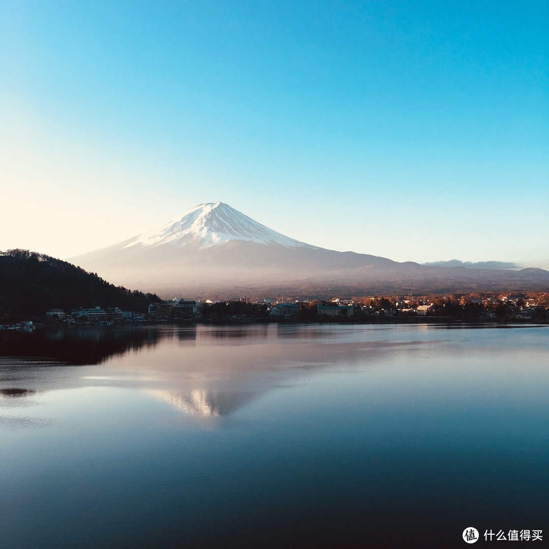 早晨醒来的富士山