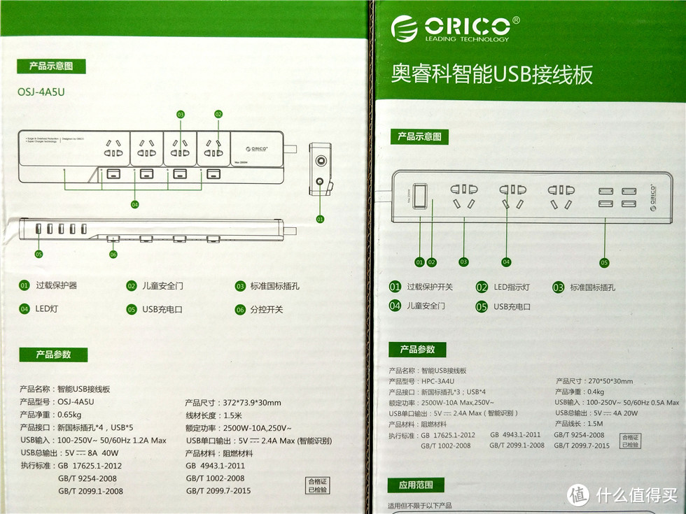入手Orico 奥睿科 新国标防雷防浪涌及智能插排3件，简单开箱和测试
