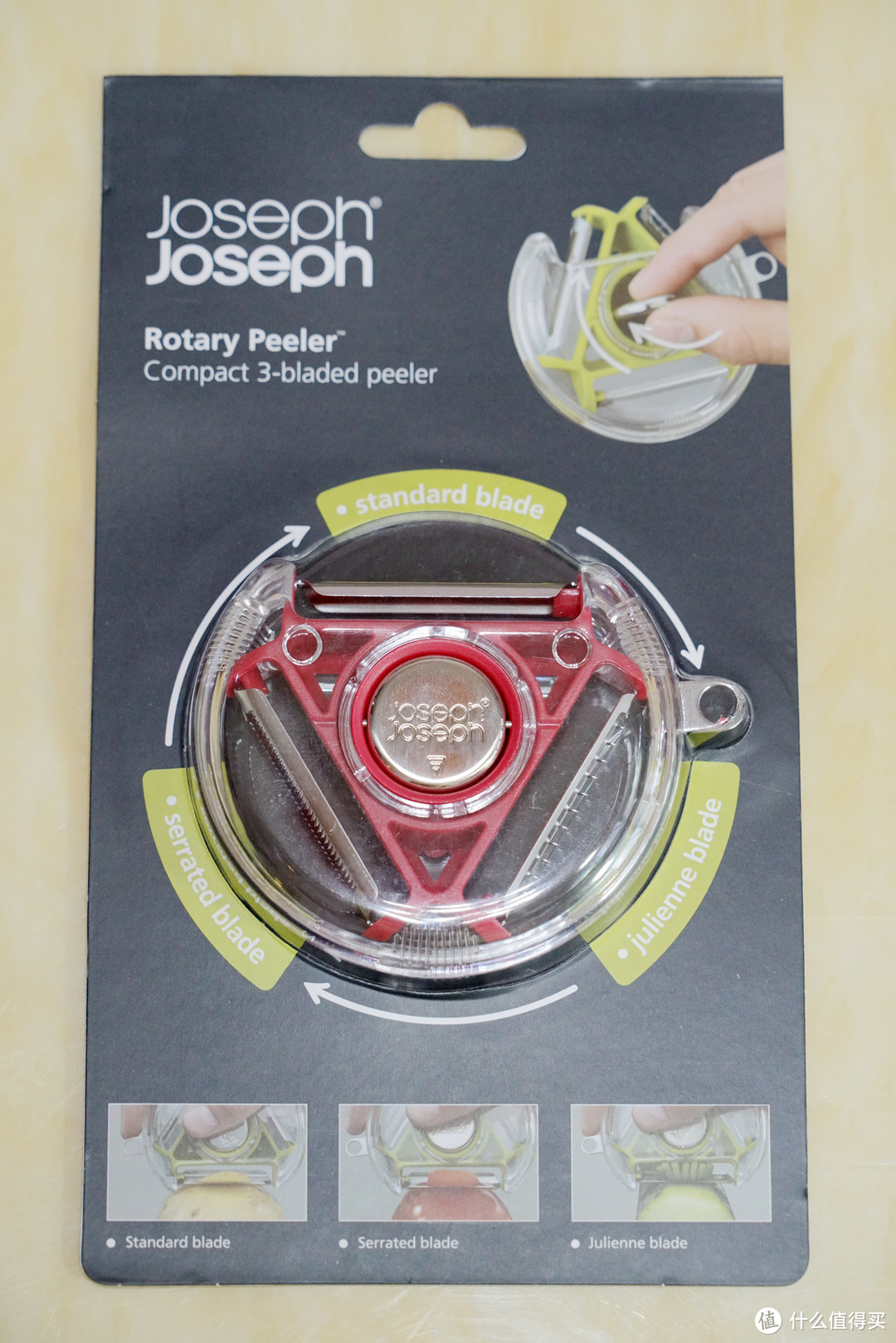 设计灵感让生活更美好：Joseph Joseph 不锈钢多功能3合1多用削皮器 晒单