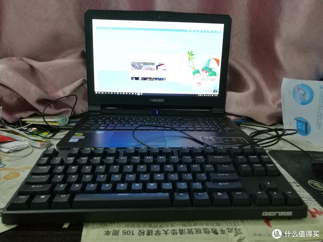 狗年旺旺——GANSS GS87-D 蓝牙双模版 樱桃轴机械键盘评测