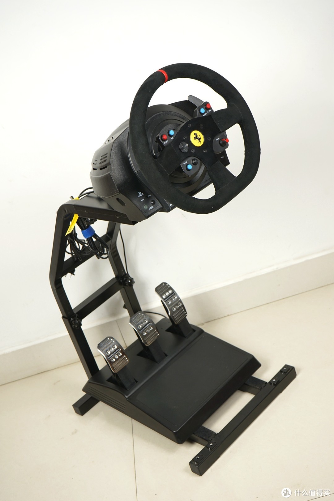 梦想有台法拉利，最后只能买个法拉利模拟器—THRUSTMASTER 图马思特 T300法拉利版 游戏方向盘