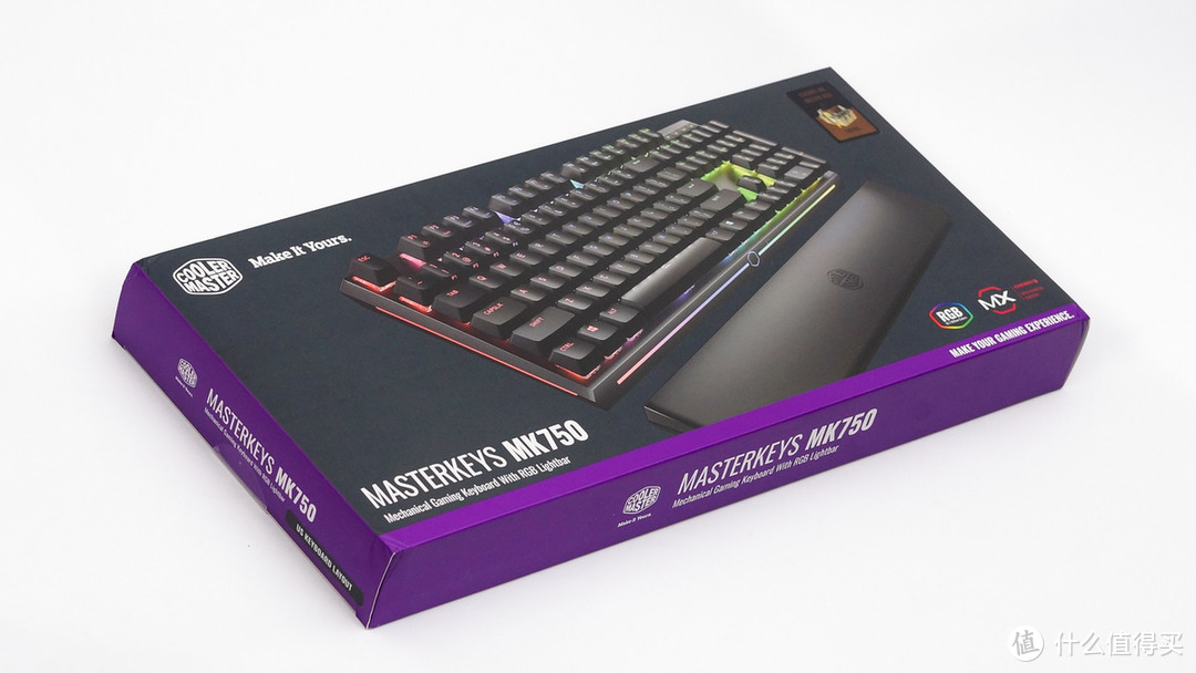 三面氛围灯：CoolerMaster 酷冷至尊 MK750 RGB 机械键盘 开箱体验