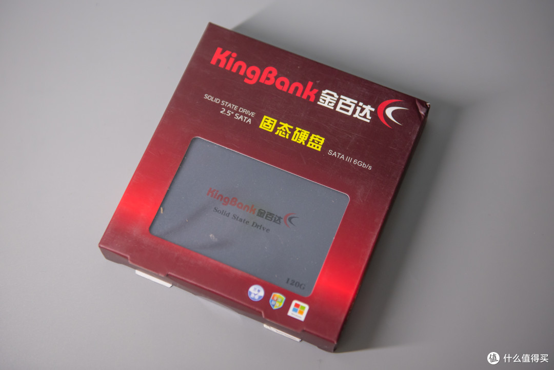 买了SSD不会安装?从零教你装系统,4K同步:KINGBANK 金百达 120G 固态硬盘 开箱