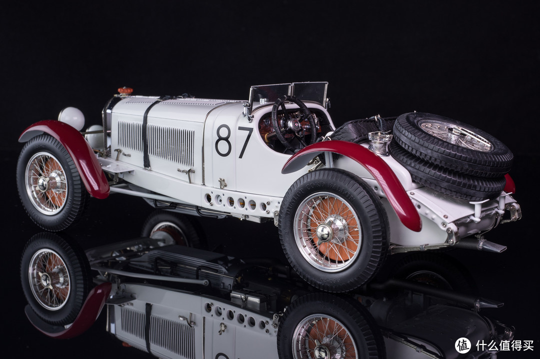 霸气的王者 白色巨象 CMC 1/18 奔驰 SSKL Mille Miglia 1931冠军车模