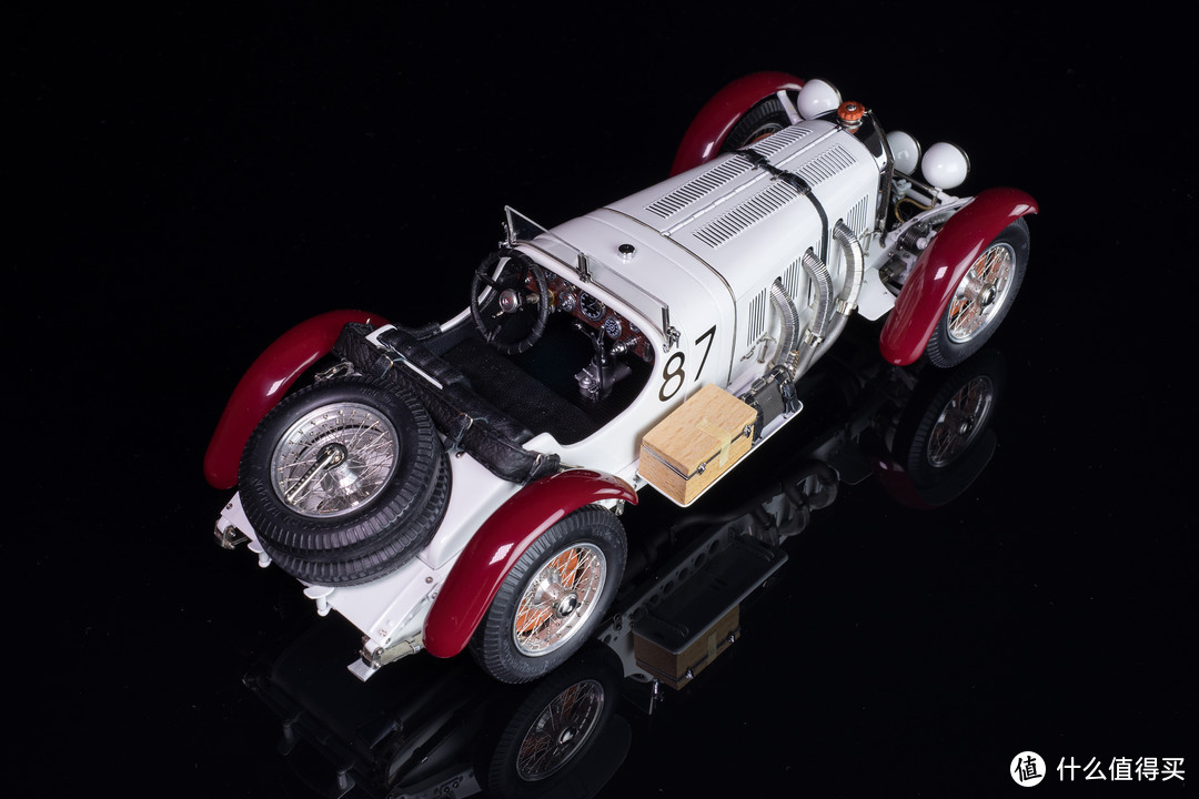 霸气的王者 白色巨象 CMC 1/18 奔驰 SSKL Mille Miglia 1931冠军车模