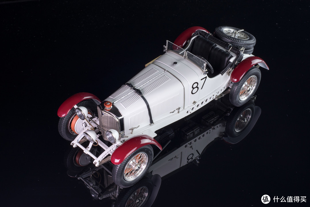 霸气的王者 白色巨象 CMC 1/18 奔驰 SSKL Mille Miglia 1931冠军车模