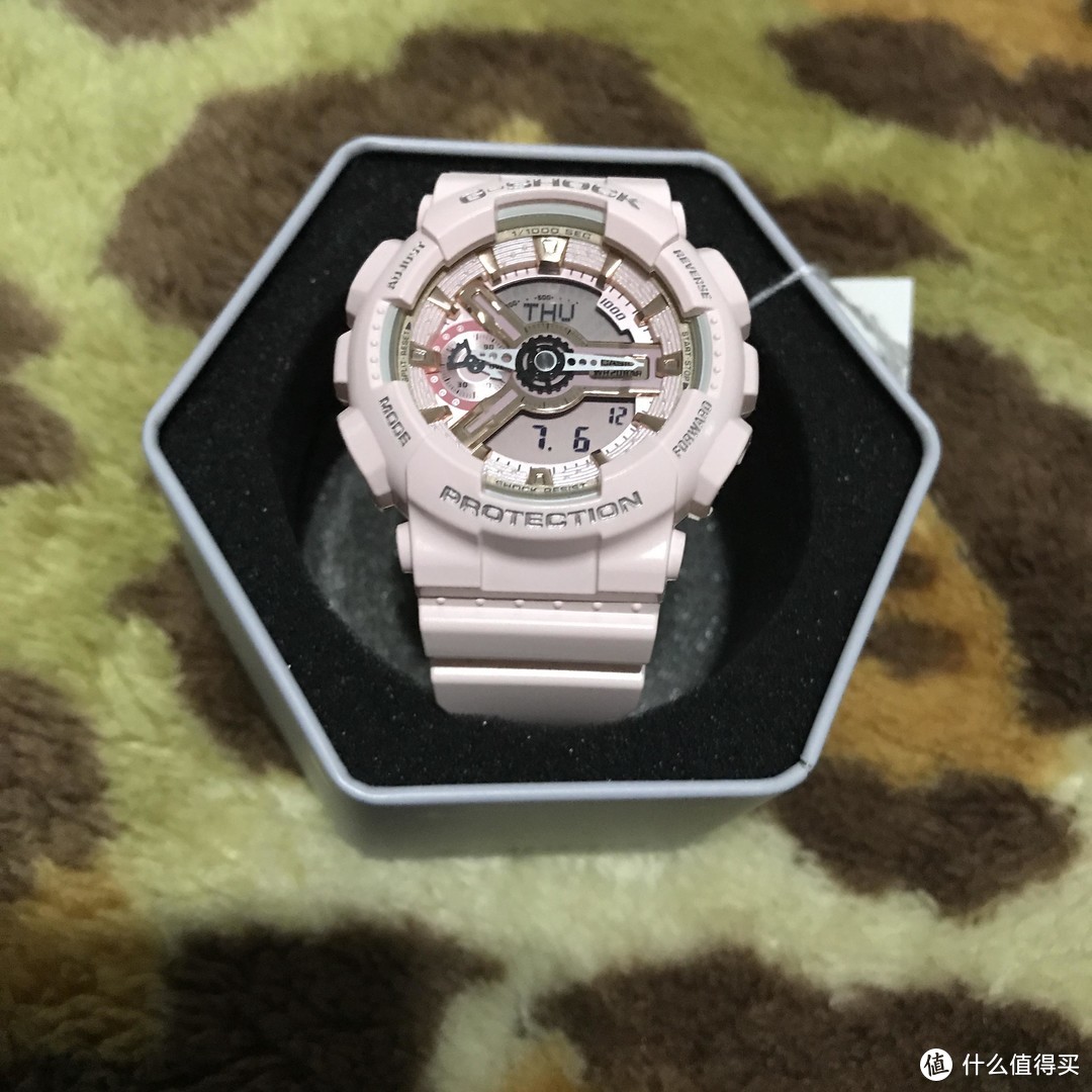 #女神节礼物#CASIO 卡西欧 G-Shock 时尚运动表 GMA-S110MP 开箱