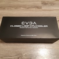 EVGA CLC 240 一体水冷CPU散热器外观展示(水泵|冷头|铜底|风扇)