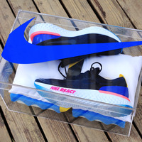 耐克 EPIC REACT FLYKNIT 男子跑鞋外观展示(配色|中底|鞋面|网眼|鞋带)