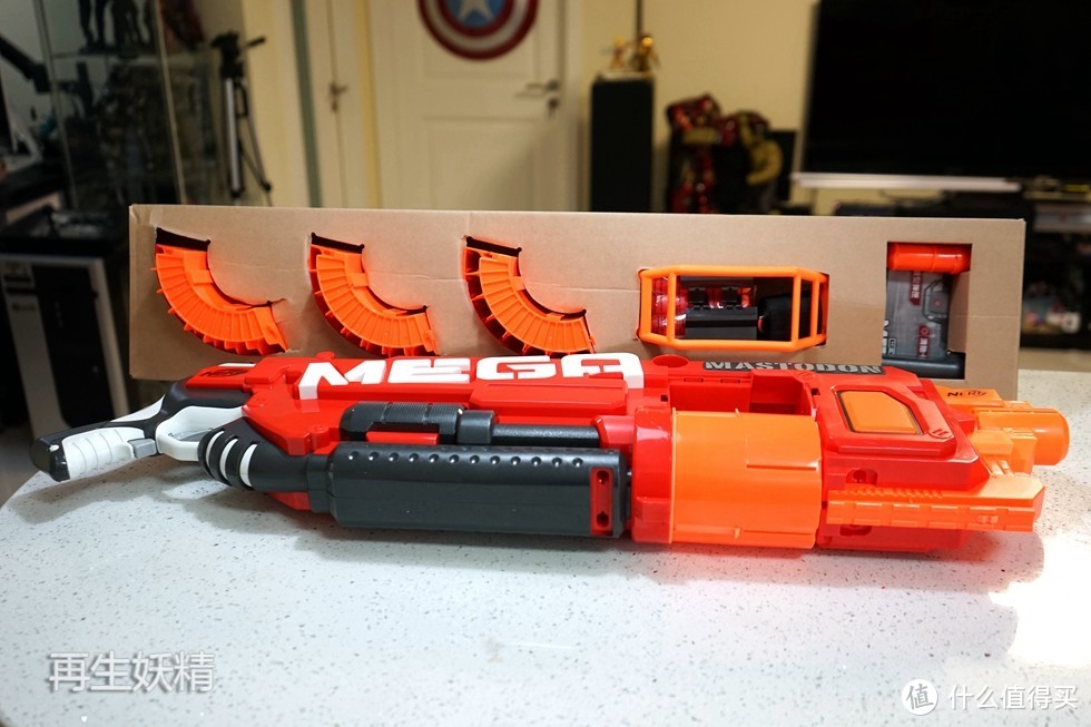 NERF 热火 MEGA系列 B8086 超级威力发射器  开箱、简评、试射