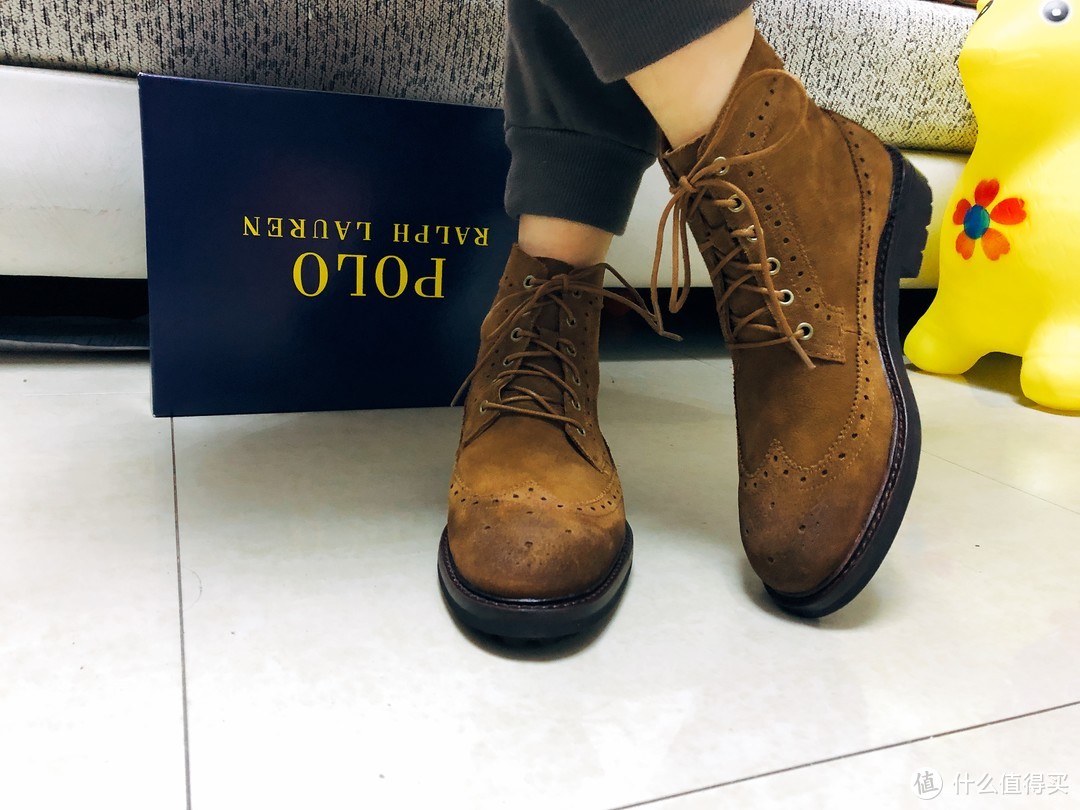 #剁主计划-苏州#卖家，你的P图水平很棒棒哦—Polo Ralph Lauren Nickson Suede 男士工装靴