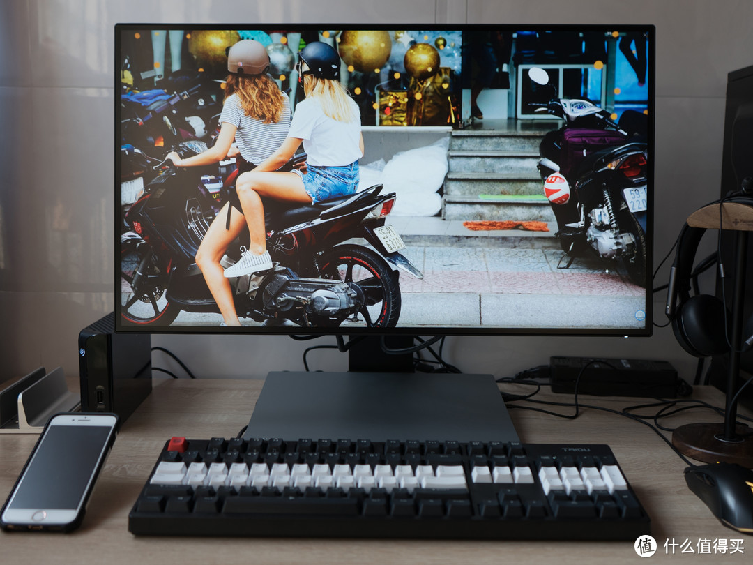 #剁主计划-郑州#本站首晒#显示器也玩Type-C接口：BenQ 明基 PD2710QC 四面无边框显示器 开箱