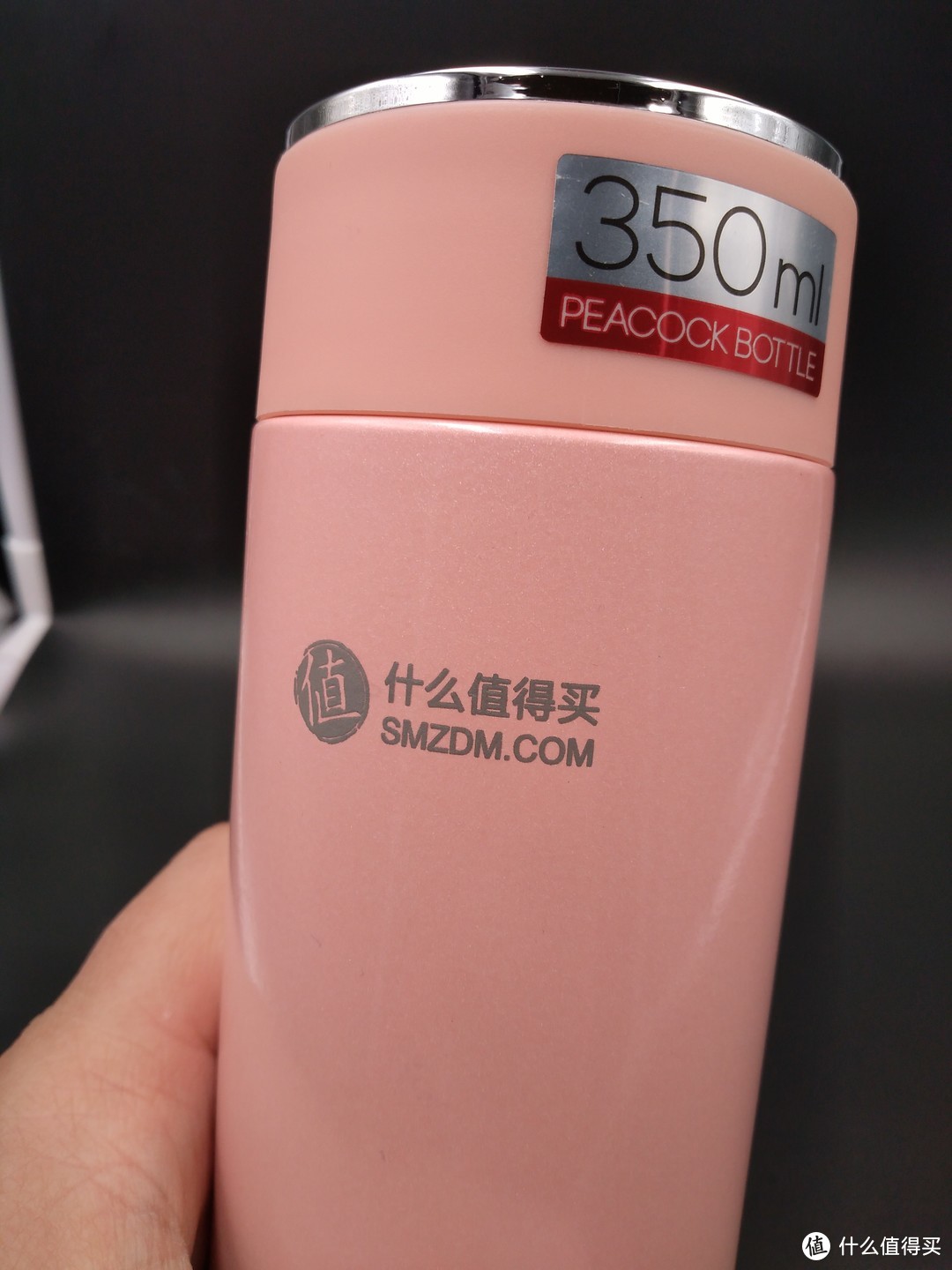 我的第一件SMZDM 什么值得买 定制品 Peacock 孔雀 保温杯 开箱