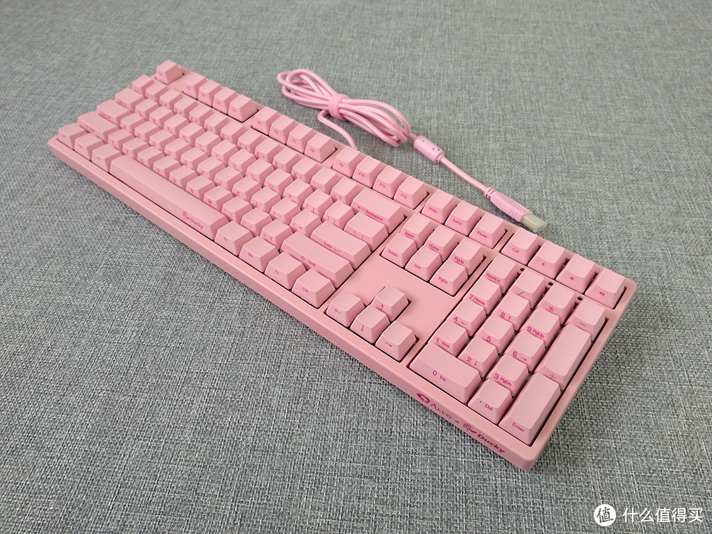 粉色少女心：Akko 艾酷 X Ducky  3108 粉色情人节机械键盘 开箱晒物