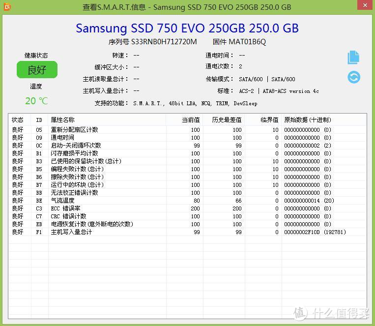 SAMSUNG 三星 750 250G VS THTF 清华同方 240G 固态硬盘 对比