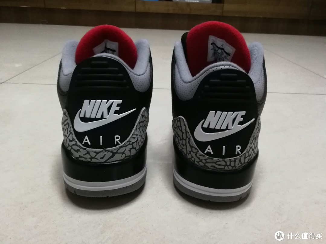 #原创新人# Air Jordan 3 飞人乔丹黑水泥开箱——经典归来！