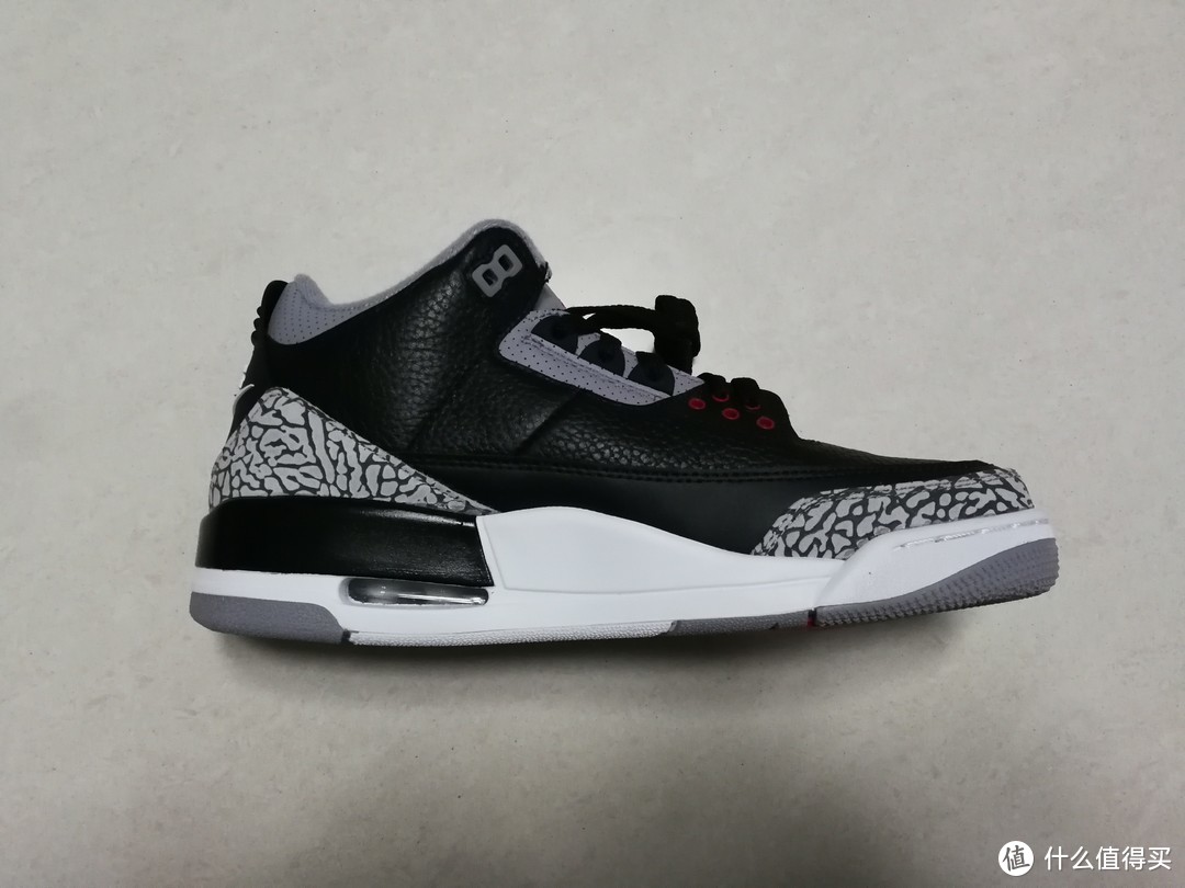 #原创新人# Air Jordan 3 飞人乔丹黑水泥开箱——经典归来！