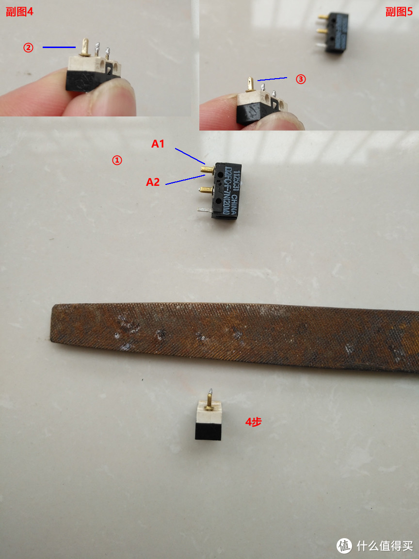 DIY：铜鸡眼制作鼠标微动热插拔