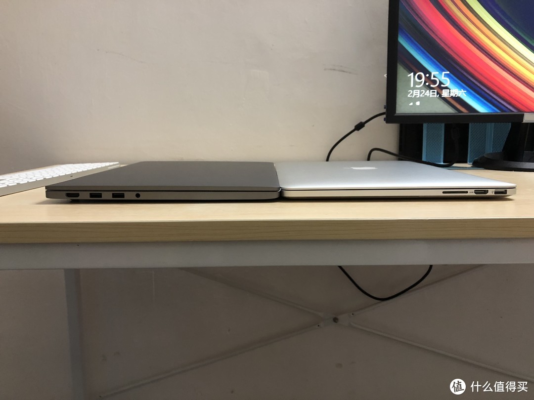 MI 小米 Pro15.6英寸 笔记本电脑 开箱（对比Apple 苹果 Mac Book Pro笔记本电脑）