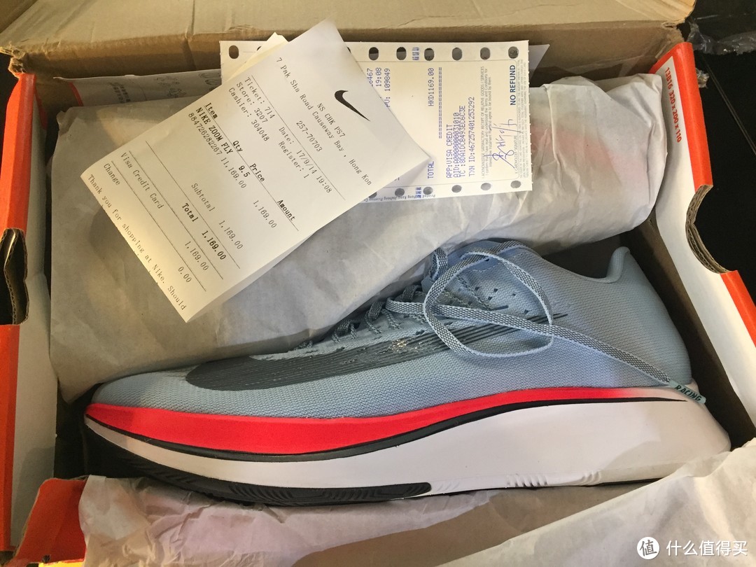 NIKE 耐克 ZOOM FLY - ICE BLUE 男子跑步鞋 开箱与800公里实测