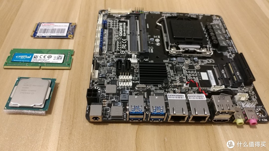 #原创新人#GIGABYTE 技嘉 Ga-H110TN 主板 +  Intel 英特尔 奔腾 G4560 CPU 打造无风扇软路由（附温度及功耗测试）