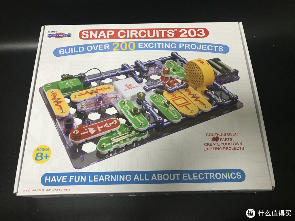 #剁主计划-北京#本站首晒#一套神奇的玩具：ELENCO 埃伦克 Snap Circuits 203 电路探索玩具套装 开箱