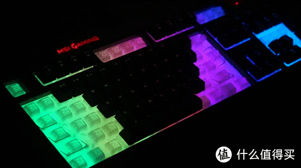#本站首晒# 薄膜键盘的复苏？MSI 微星 GK40 机械式薄膜RGB键盘 开箱体验