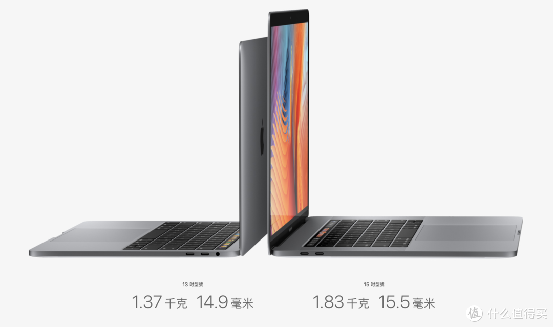 MBP13及15官网重量