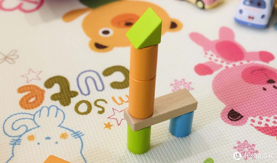 #全民分享季##剁主计划-宁波#宝宝的首件积木玩具——Hape 80粒积木益智玩具