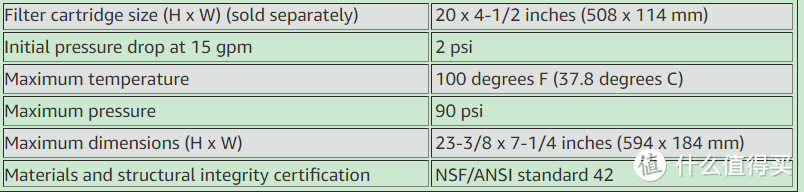 前置净水器的终极之选 滨特尔(PENTAIR)20寸 大蓝瓶