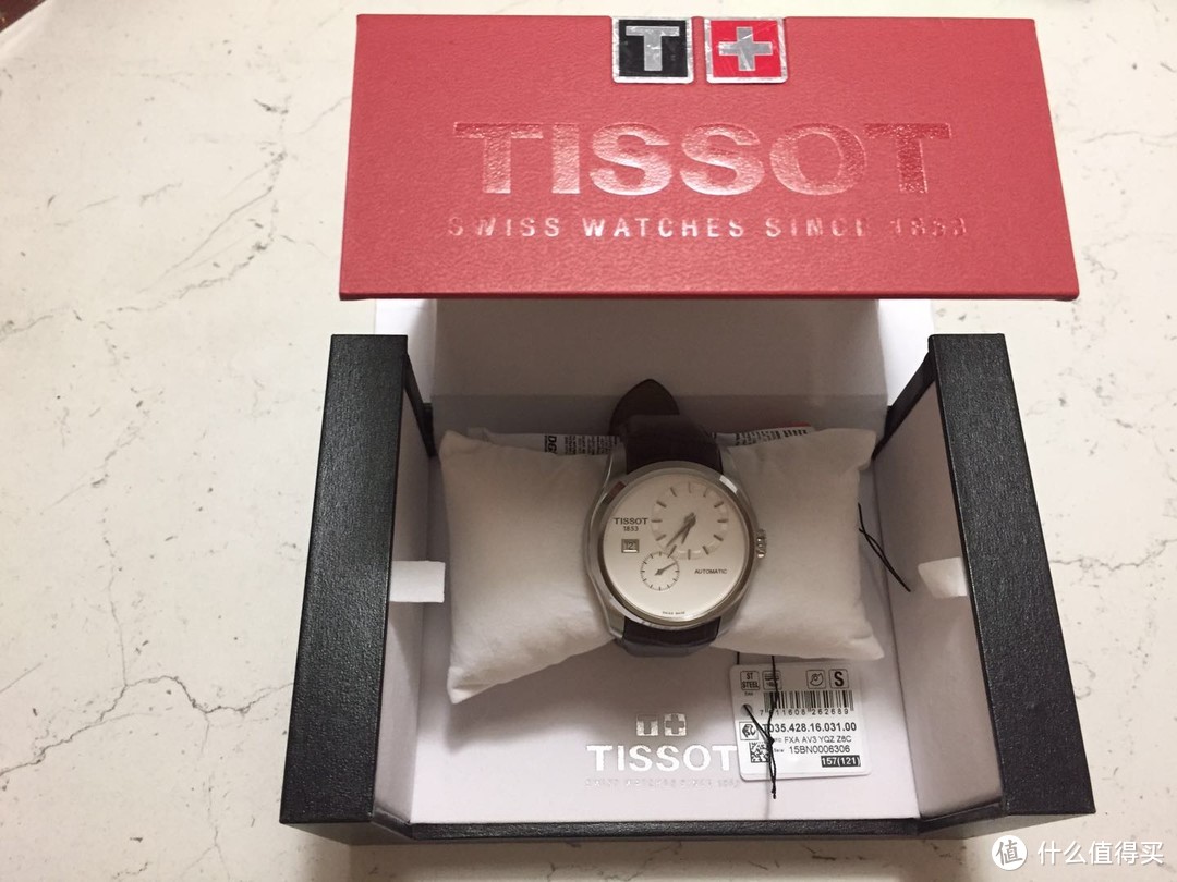 TISSOT 天梭 Couturier 库图系列 T035.428.16.031.00 男士机械腕表 开箱