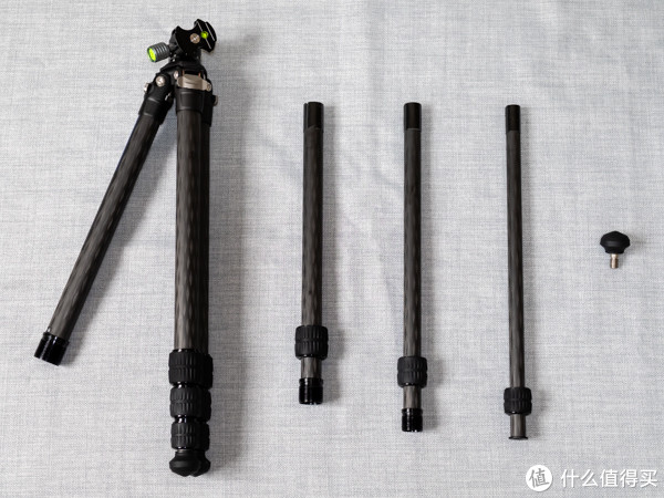 徕图ls254c三脚架外观展示脚管云台调节扣
