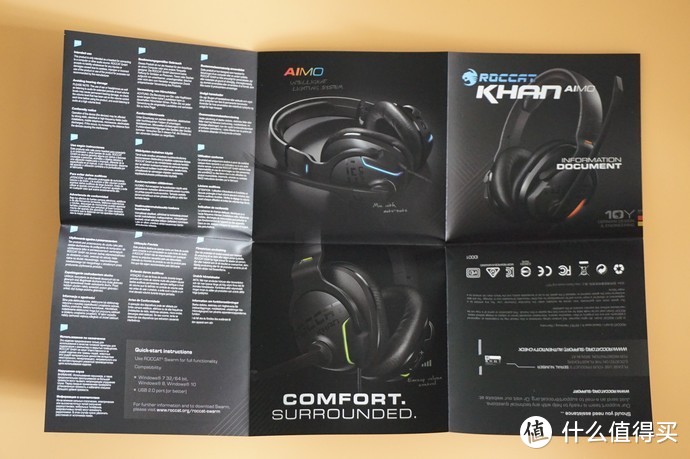 #原创新人#带上它在哪里都是皇帝位—ROCCAT 冰豹 Khan AIMO RGB耳机 试用