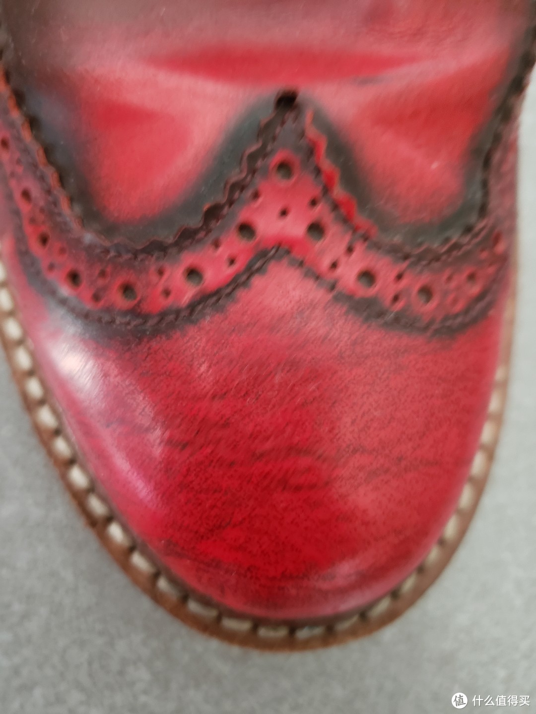 #全民分享季#ELLE HOMME 骚红皮鞋 开箱