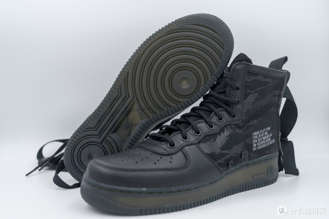 Nike 耐克首款后置双拉链鞋—Air Force 1 SF Mid 晒单