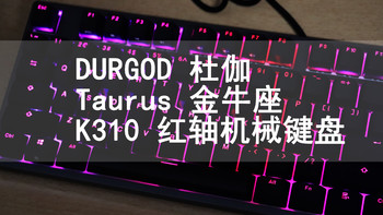 复古风的后起之秀——DURGOD 杜伽 Taurus K310 Aurora红轴机械键盘