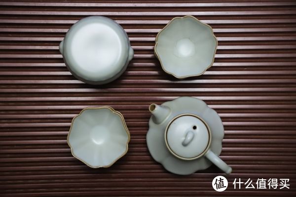 #全民分享季#我的茶器分享：聚宝龙汝窑套装、八马陶土茶器套装