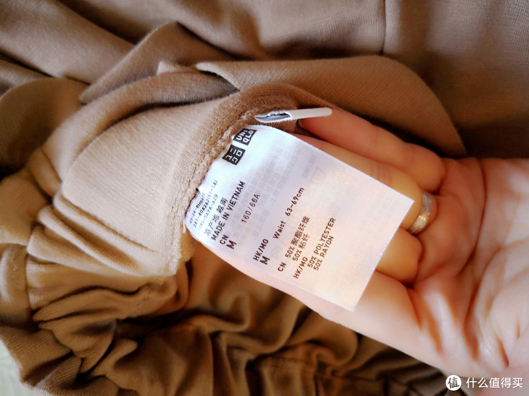 舒适显瘦：UNIQLO 优衣库 蝴蝶结宽腿七分裤 晒单