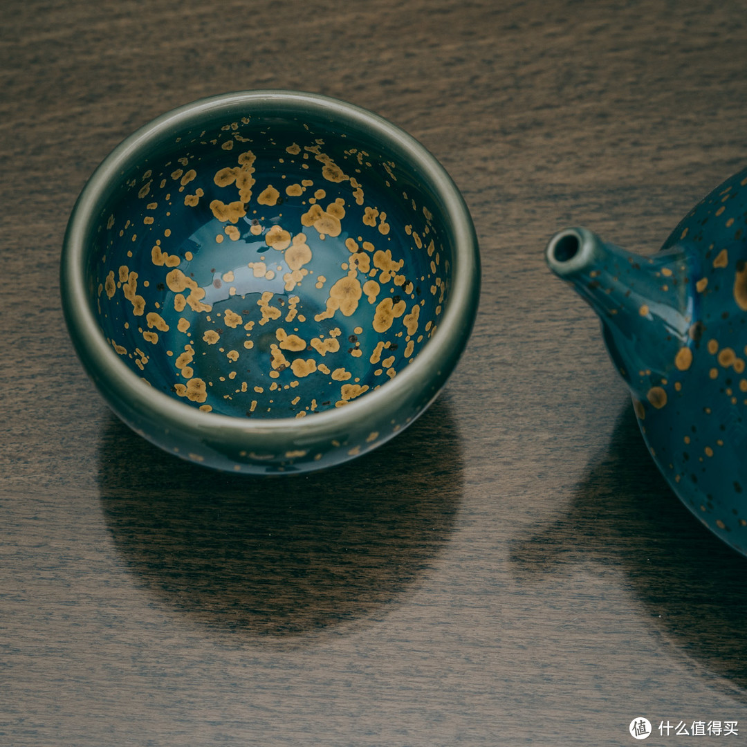 饮茶小帮手：结晶釉茶壶/茶杯组