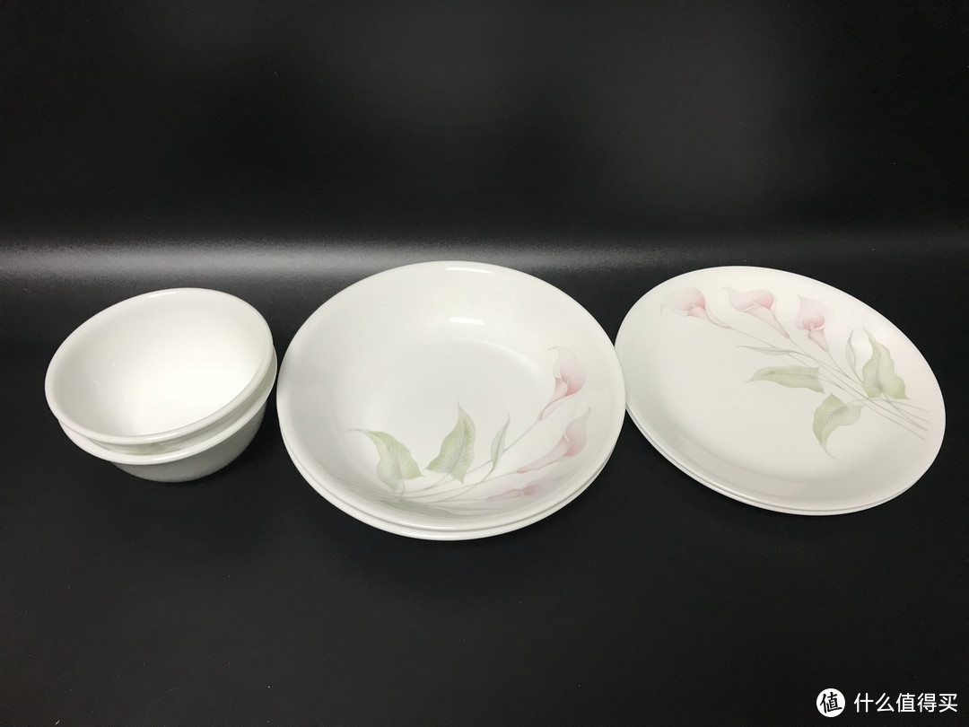 #全民分享季#清秀淡雅：Corelle 康宁 百合印花餐具六件组 开箱