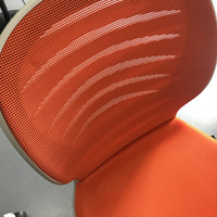 思客 13060 电脑椅 阳光橙 钢制脚 无扶手使用总结(优点|缺点|材质|散热)