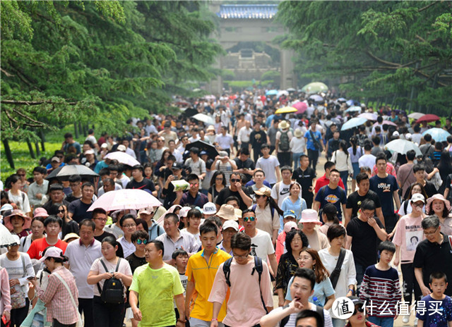 五一的中山陵风景区