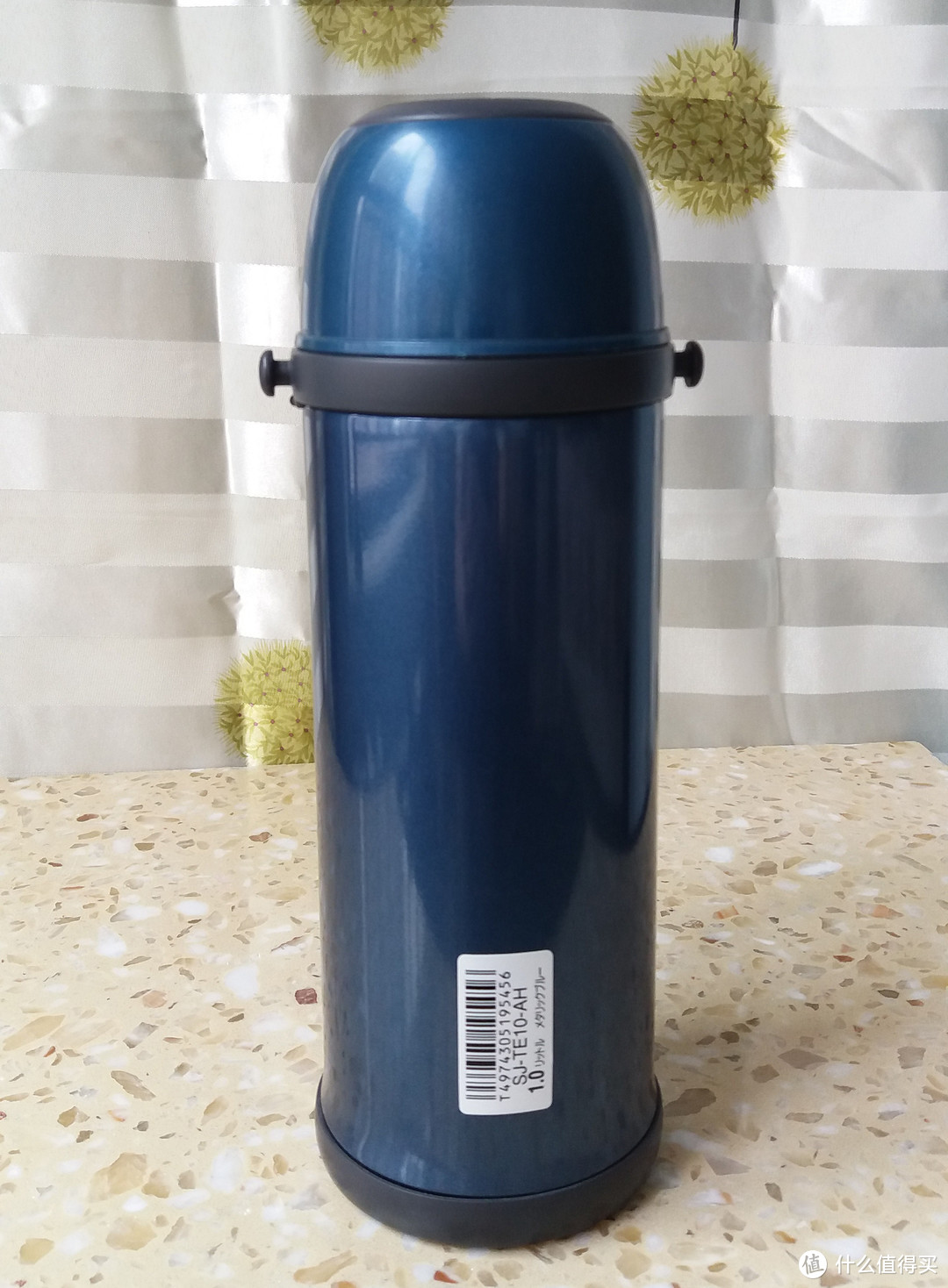 ZOJIRUSHI 象印 蓝色1.0L不锈钢真空保温水瓶 开箱