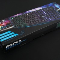 宜博K768闪轴游戏键盘外观展示(键帽|轴体|键位|底盘)