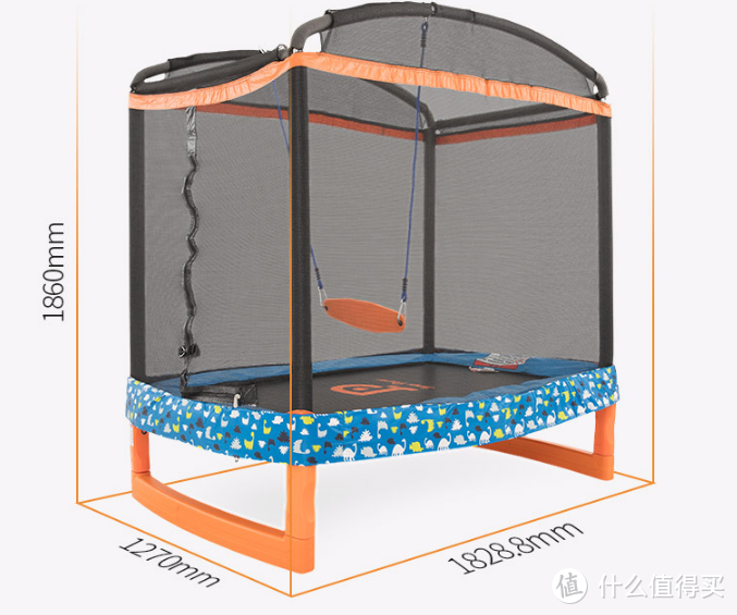 欢乐蹦出趣—JumpPower蹦堡 儿童秋千护网室内外蹦蹦床 体验
