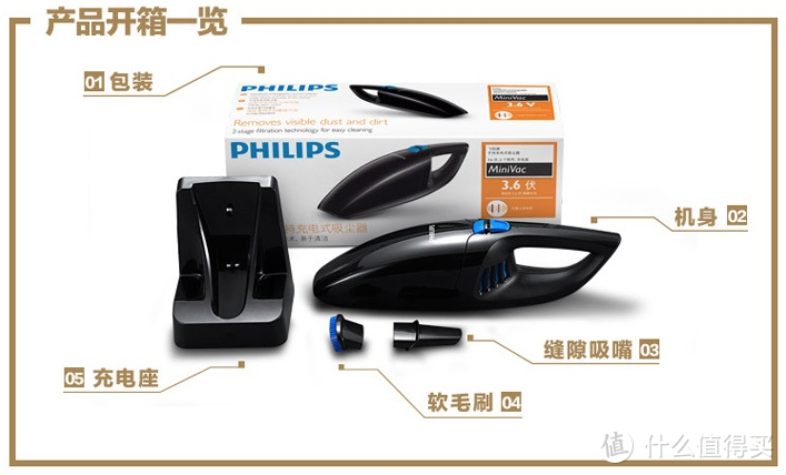 买不起戴森，也要用无线吸尘器：PHILIPS 飞利浦 FC6152/81 车载手持吸尘器晒单